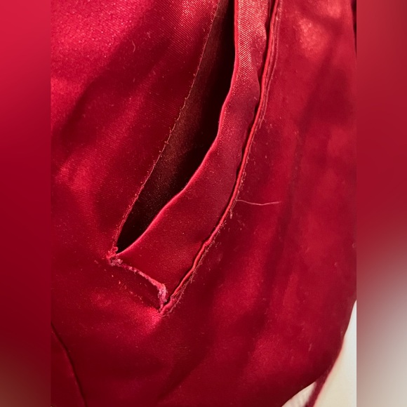 Vintage Red Satin Baseball Style Jacket - Picture 8 of 12